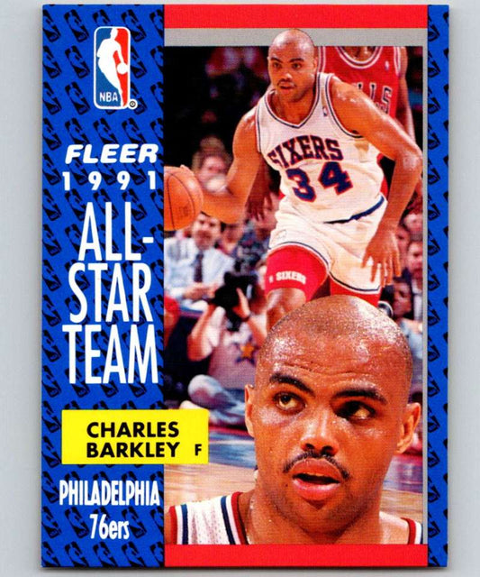 1991-92 Fleer #213 Charles Barkley 76ers AS NBA Basketball