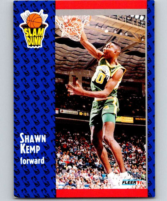 1991-92 Fleer #231 Shawn Kemp SD NBA Basketball Image 1