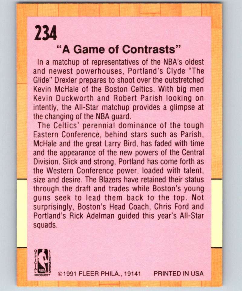 1991-92 Fleer #234 '91 All Star Game NBA Basketball
