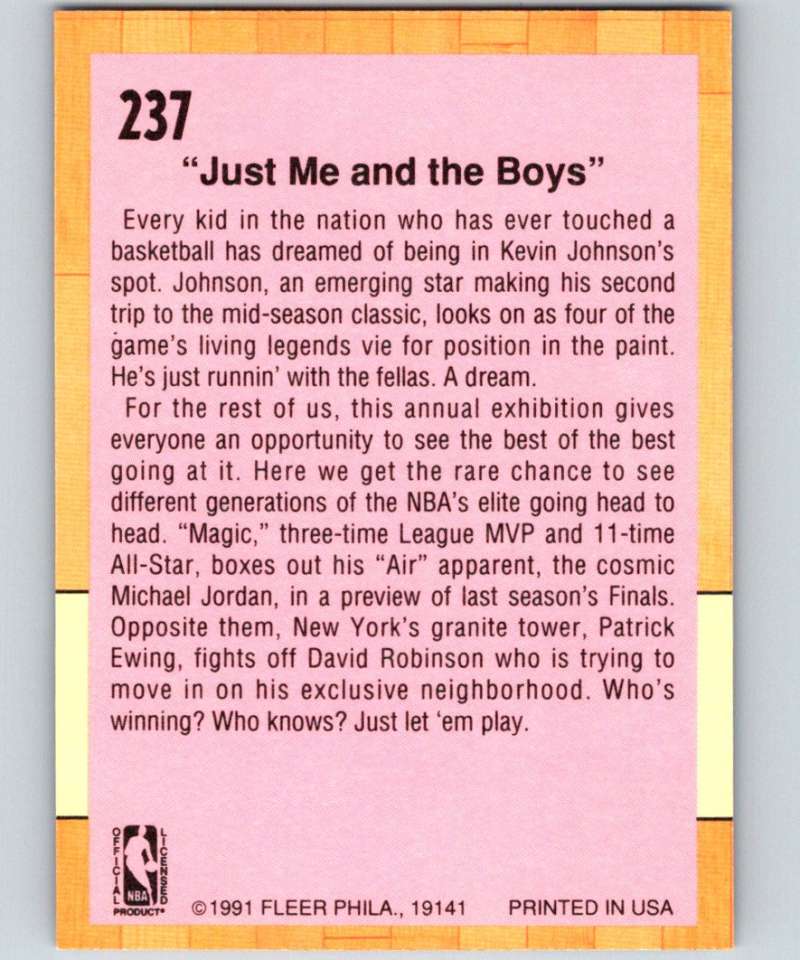 1991-92 Fleer #237 '91 All Star Game NBA Basketball
