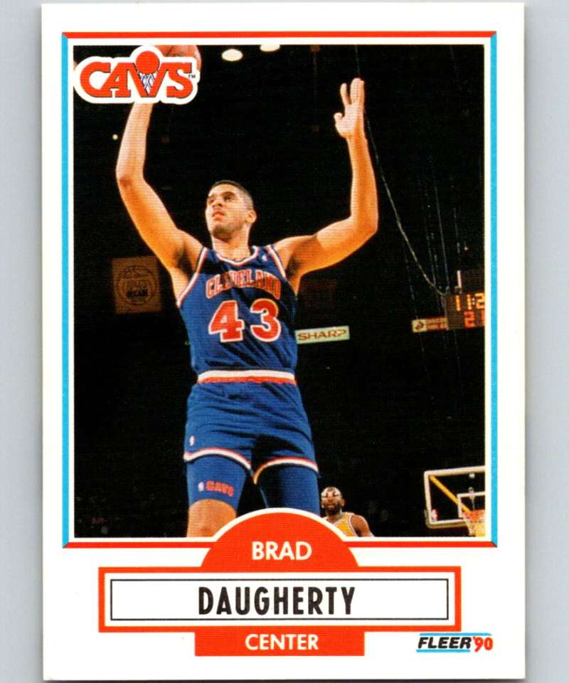 1990-91 Fleer #31 Brad Daugherty Cavaliers NBA Basketball