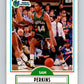 1990-91 Fleer #43 Sam Perkins Mavericks UER NBA Basketball Image 1