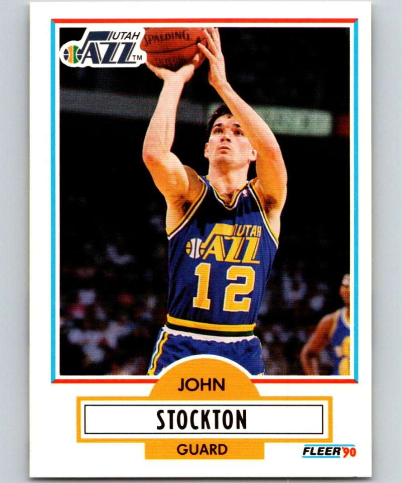1990-91 Fleer #189 John Stockton Jazz NBA Basketball