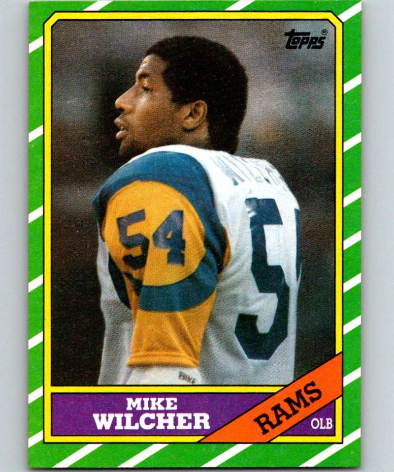 1986 Topps #88 Mike Wilcher LA Rams NFL Football