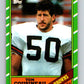 1986 Topps #197 Tom Cousineau Browns NFL Football Image 1