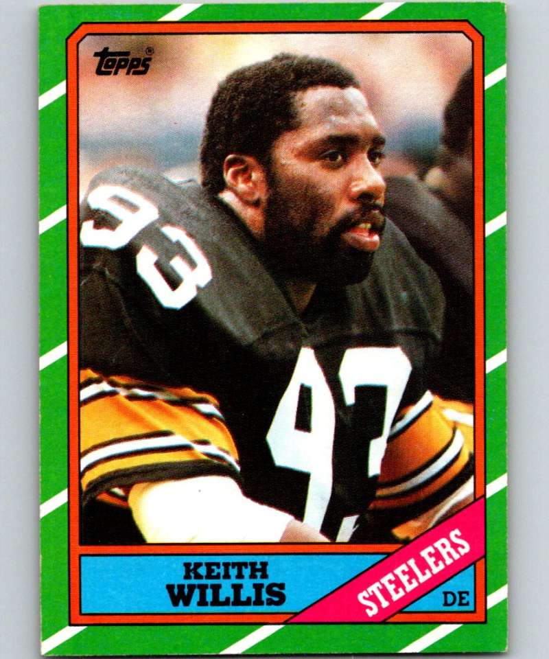 1986 Topps #288 Keith Willis Steelers NFL Football Image 1