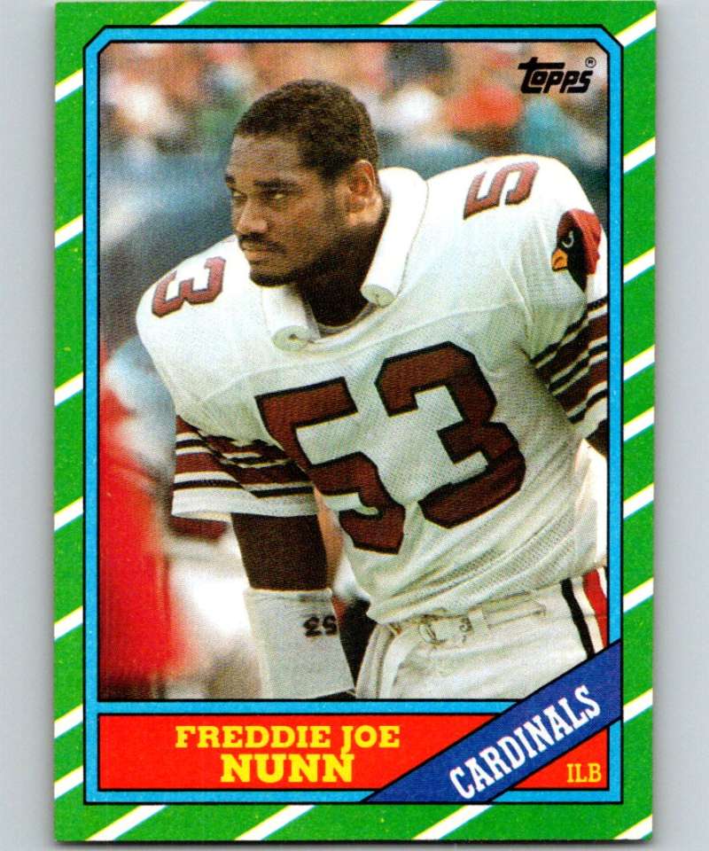 1986 Topps #335 Freddie Joe Nunn RC Rookie Cardinals NFL Football