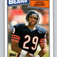 1987 Topps #49 Dennis Gentry RC Rookie Bears NFL Football Image 1