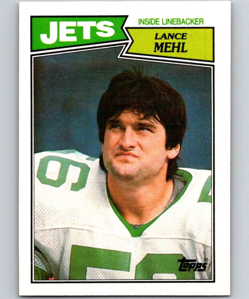 1987 Topps #139 Lance Mehl NY Jets NFL Football Image 1
