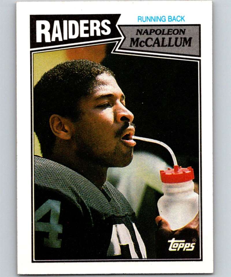 1987 Topps #216 Napoleon McCallum RC Rookie LA Raiders NFL Football Image 1