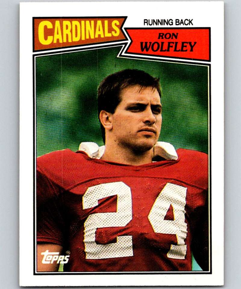 1987 Topps #333 Ron Wolfley RC Rookie Cardinals NFL Football