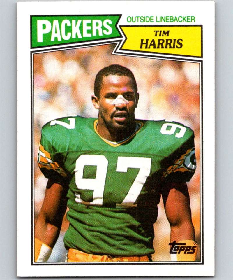 1987 Topps #358 Tim Harris RC Rookie Packers NFL Football Image 1