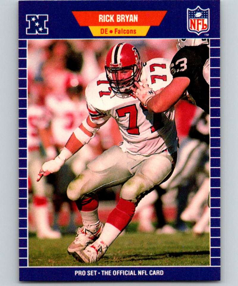 1989 Pro Set #3 Rick Bryan Falcons NFL Football Image 1