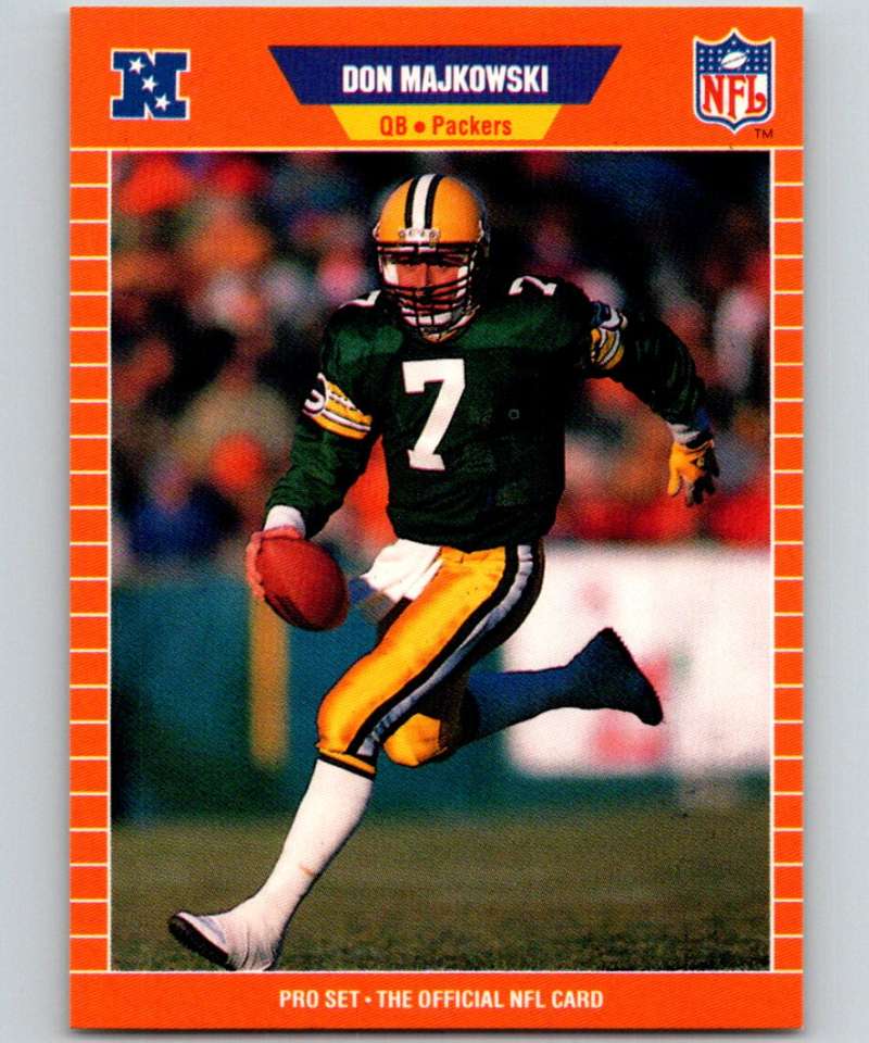 1989 Pro Set #133 Don Majkowski RC Rookie Packers NFL Football Image 1