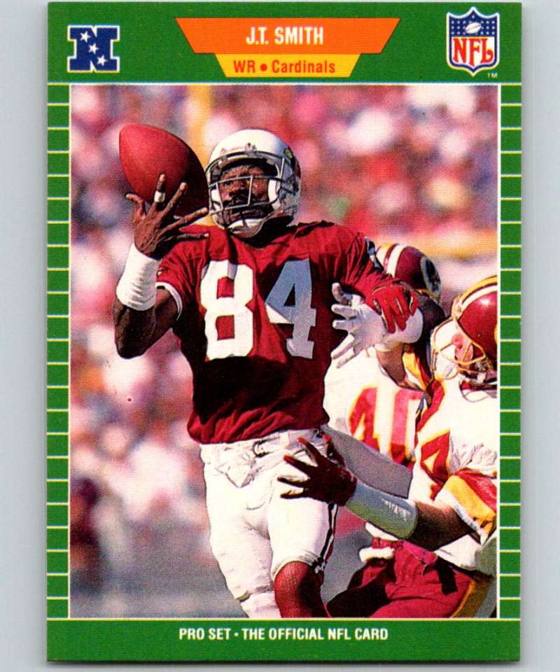 1989 Pro Set #339 J.T. Smith Cardinals NFL Football Image 1