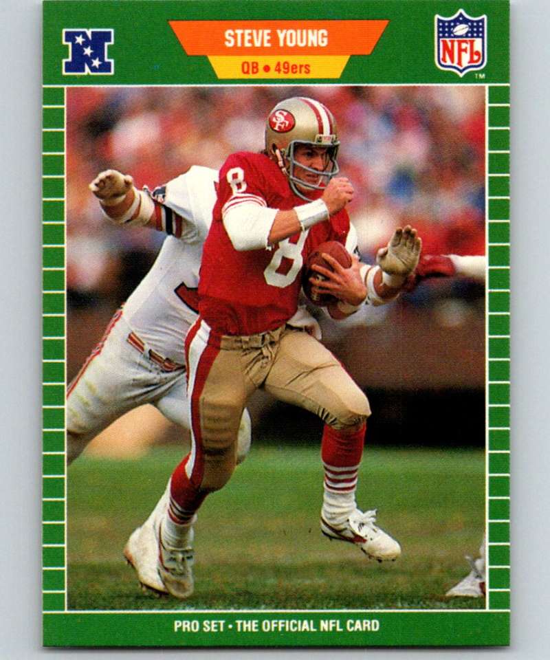 1989 Pro Set #388 Steve Young 49ers NFL Football Image 1