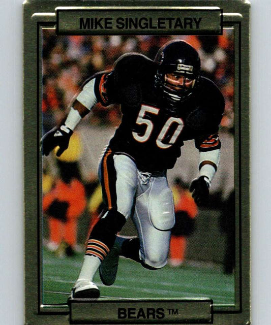 1989 Action Packed Test #9 Mike Singletary Bears NFL Football Image 1