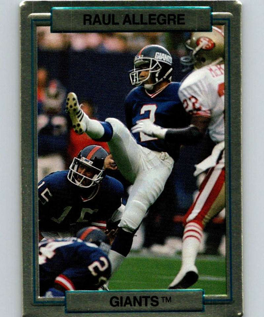 1989 Action Packed Test #11 Raul Allegre NY Giants NFL Football Image 1