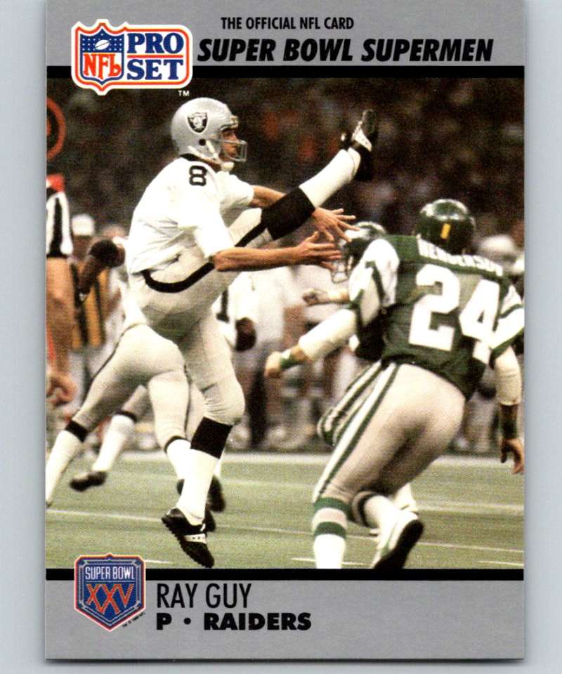 1990 Pro Set Super Bowl 160 #116 Ray Guy NFL Football Image 1