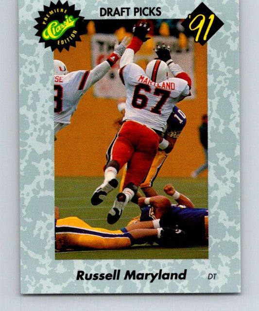 1991 Classic #2 Russell Maryland NFL Football Image 1