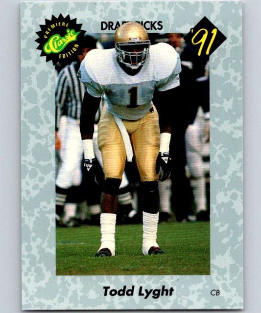 1991 Classic #6 Todd Lyght NFL Football Image 1