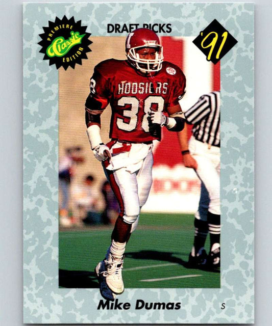 1991 Classic #25 Mike Dumas NFL Football Image 1