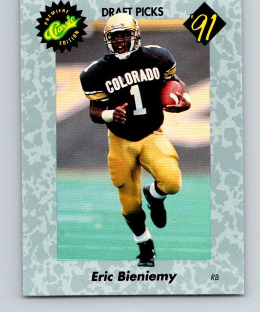 1991 Classic #36 Eric Bieniemy NFL Football Image 1