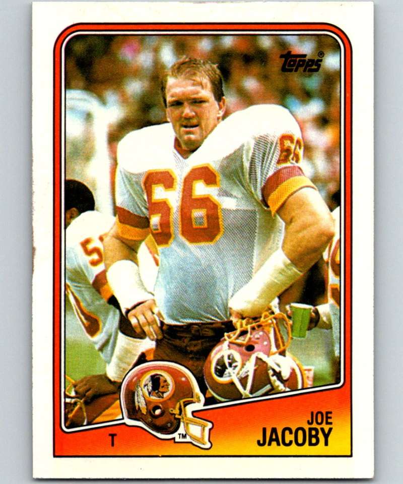 1988 Topps #16 Joe Jacoby Redskins NFL Football