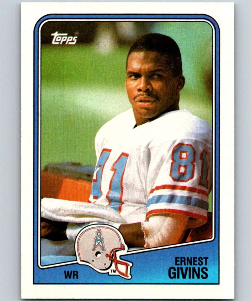 1988 Topps #107 Ernest Givins Oilers NFL Football Image 1