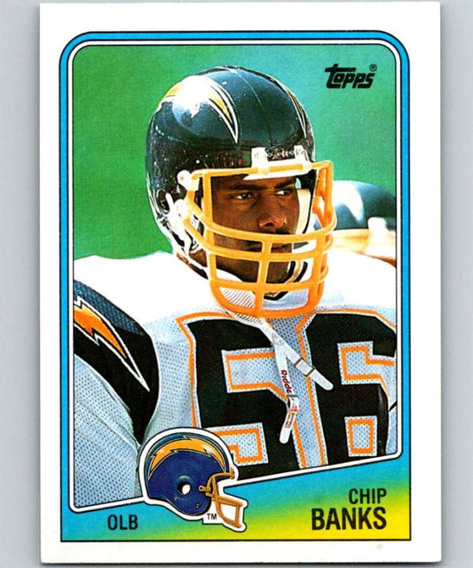 1988 Topps #208 Chip Banks Chargers NFL Football Image 1