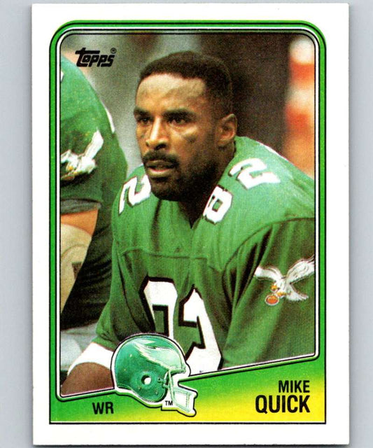 1988 Topps #237 Mike Quick Eagles NFL Football Image 1