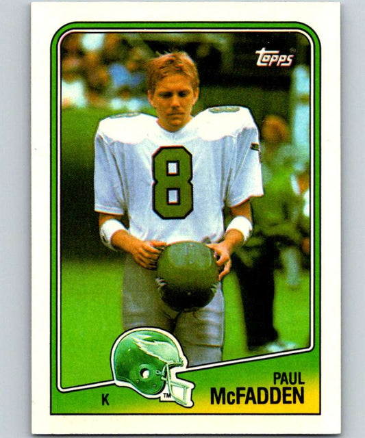 1988 Topps #240 Paul McFadden Eagles NFL Football Image 1