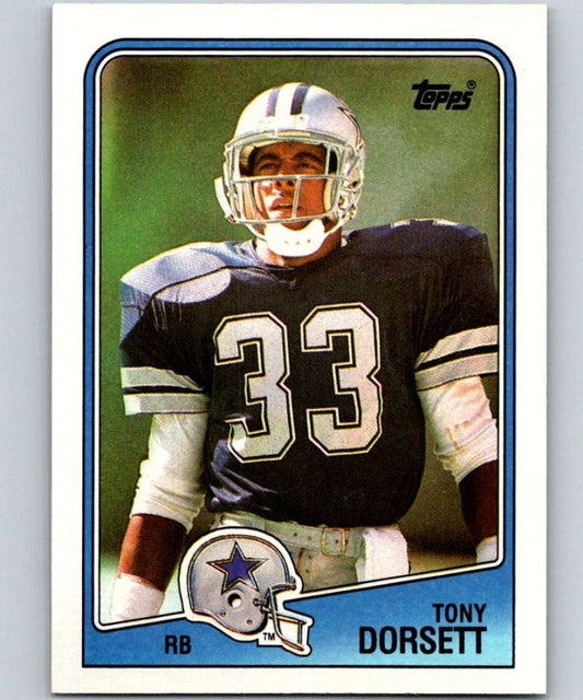 1988 Topps #262 Tony Dorsett Cowboys NFL Football