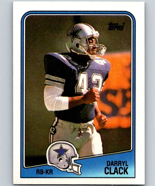 1988 Topps #265 Darryl Clack Cowboys NFL Football Image 1