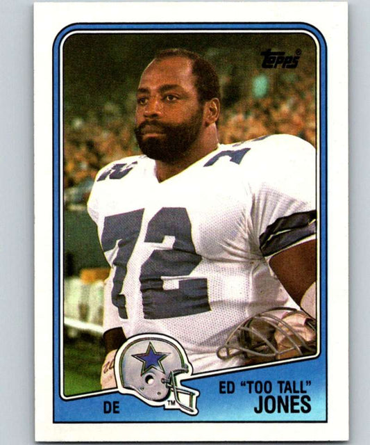 1988 Topps #266 Ed Too Tall Jones Cowboys NFL Football Image 1