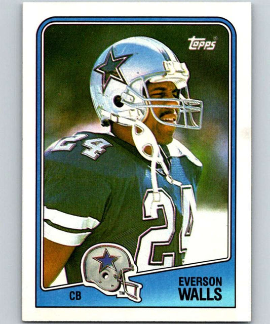 1988 Topps #268 Everson Walls Cowboys NFL Football Image 1