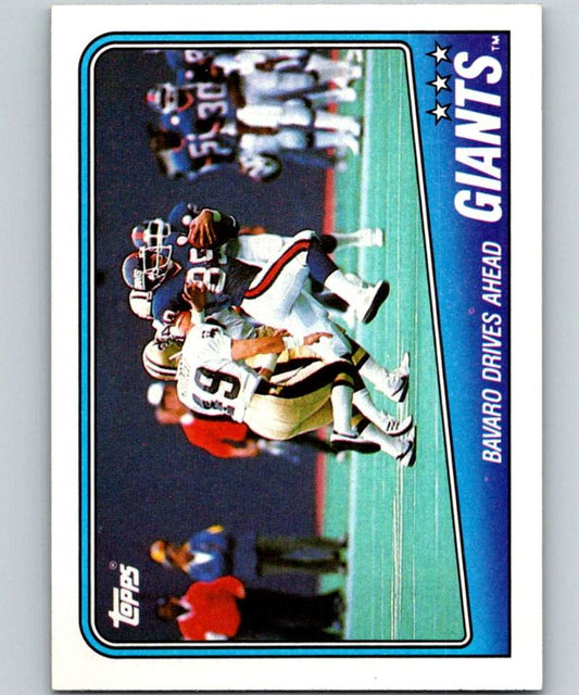 1988 Topps #271 Mark Bavaro NY Giants TL NFL Football Image 1