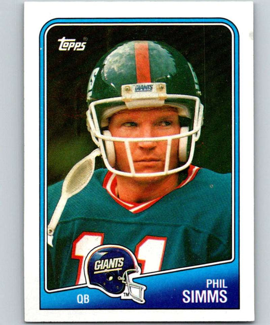 1988 Topps #272 Phil Simms NY Giants NFL Football Image 1