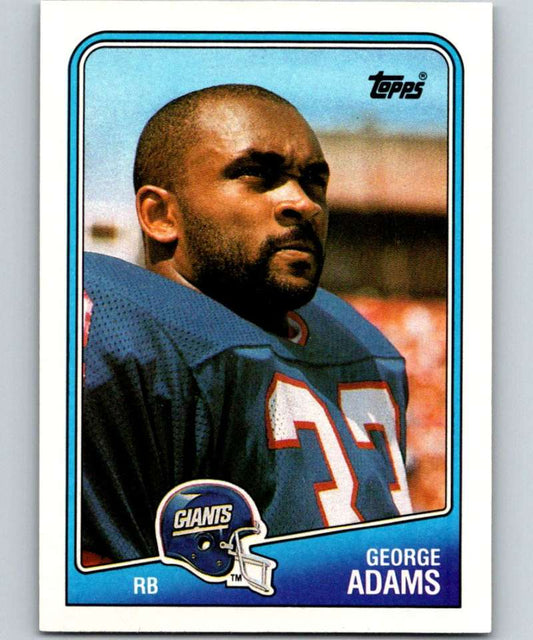 1988 Topps #275 George Adams NY Giants NFL Football Image 1