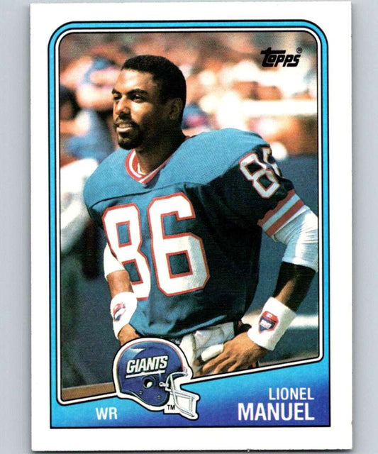 1988 Topps #276 Lionel Manuel NY Giants NFL Football Image 1
