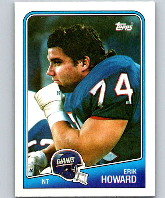 1988 Topps #280 Erik Howard NY Giants NFL Football Image 1