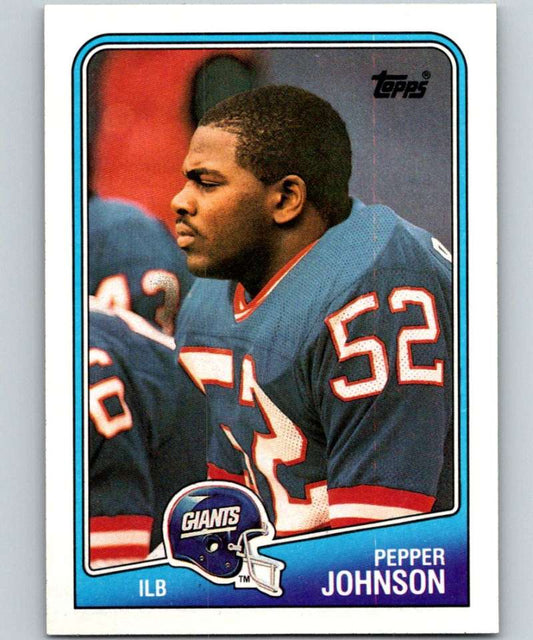 1988 Topps #283 Pepper Johnson NY Giants NFL Football