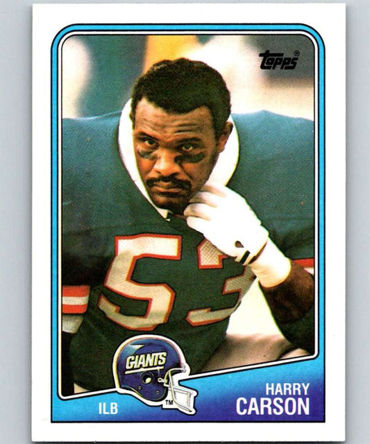 1988 Topps #284 Harry Carson NY Giants NFL Football