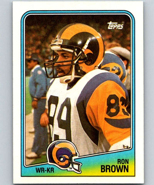 1988 Topps #290 Ron Brown LA Rams NFL Football Image 1