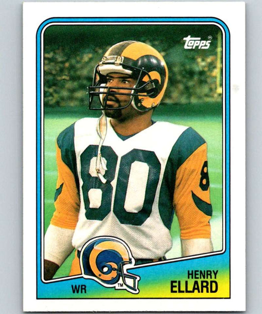 1988 Topps #291 Henry Ellard LA Rams NFL Football Image 1