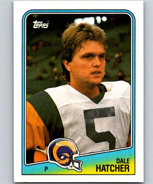 1988 Topps #293 Dale Hatcher LA Rams NFL Football Image 1