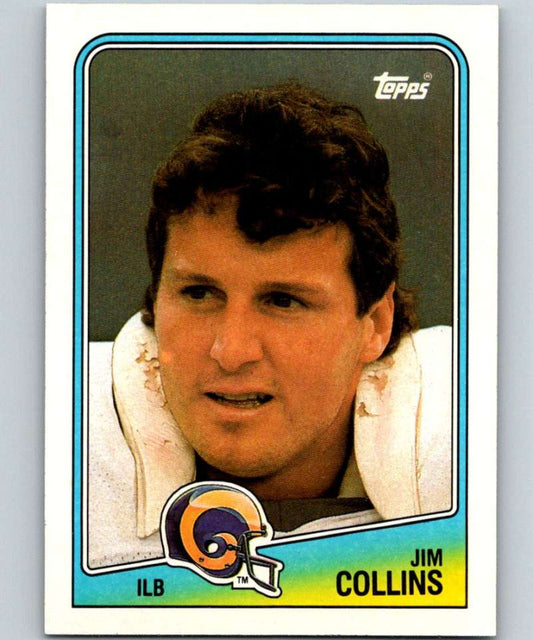 1988 Topps #296 Jim Collins LA Rams NFL Football Image 1