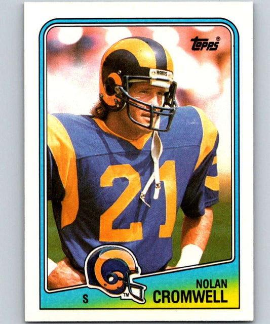1988 Topps #299 Nolan Cromwell LA Rams NFL Football Image 1