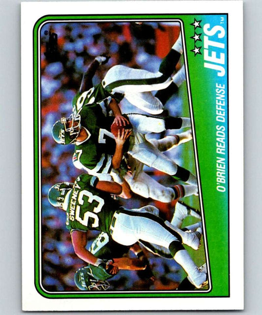 1988 Topps #301 Ken O'Brien NY Jets TL NFL Football Image 1