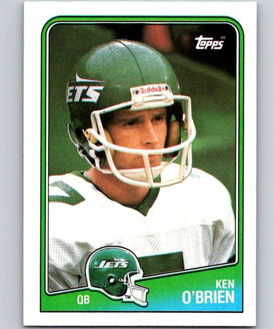1988 Topps #302 Ken O'Brien NY Jets NFL Football Image 1